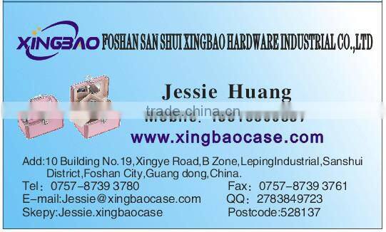 Carrying double layer aluminum watch storage case XB-SB005