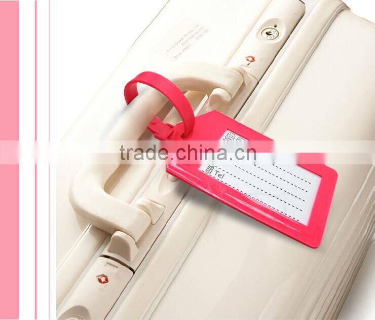 Soft PVC luggage tags with customer logos