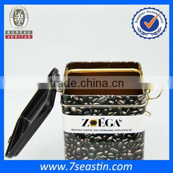 nescafe empty tin can with lid