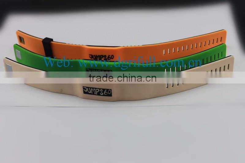 High Frequency HF justable RFID Silicone Wristband support Reading writing