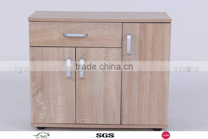 2016 modern Perfect and good quality wooden drawer storage cabinet with 2doors