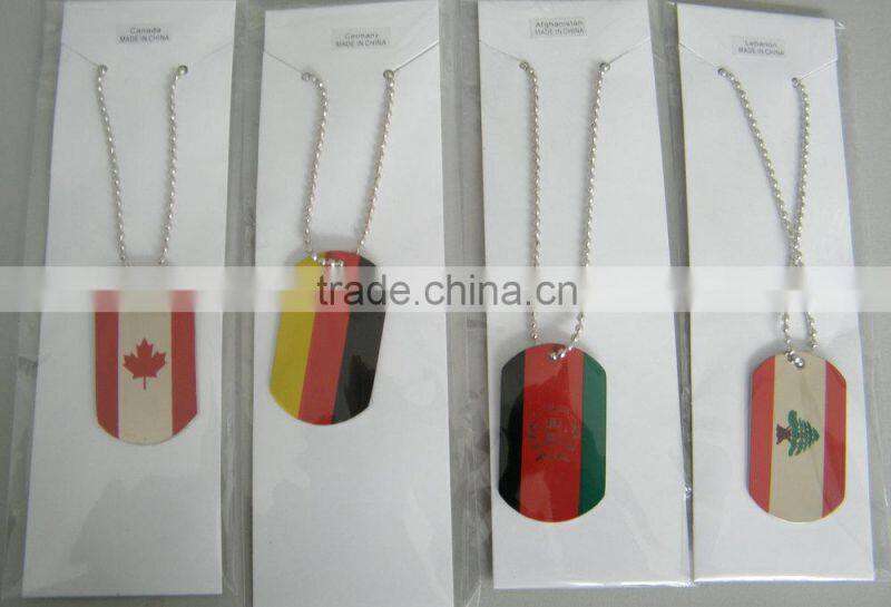 Stainless steel dog tag, printed dog tag, fashion dog tag, metal dog tag with chain