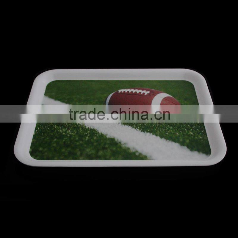 2015 hot selling manufacter wholeasle OEM colorful melamine plastic tea tray from china