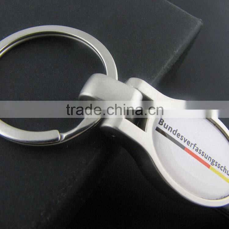 Promotional Souvenirs Custom leather keychain keyring