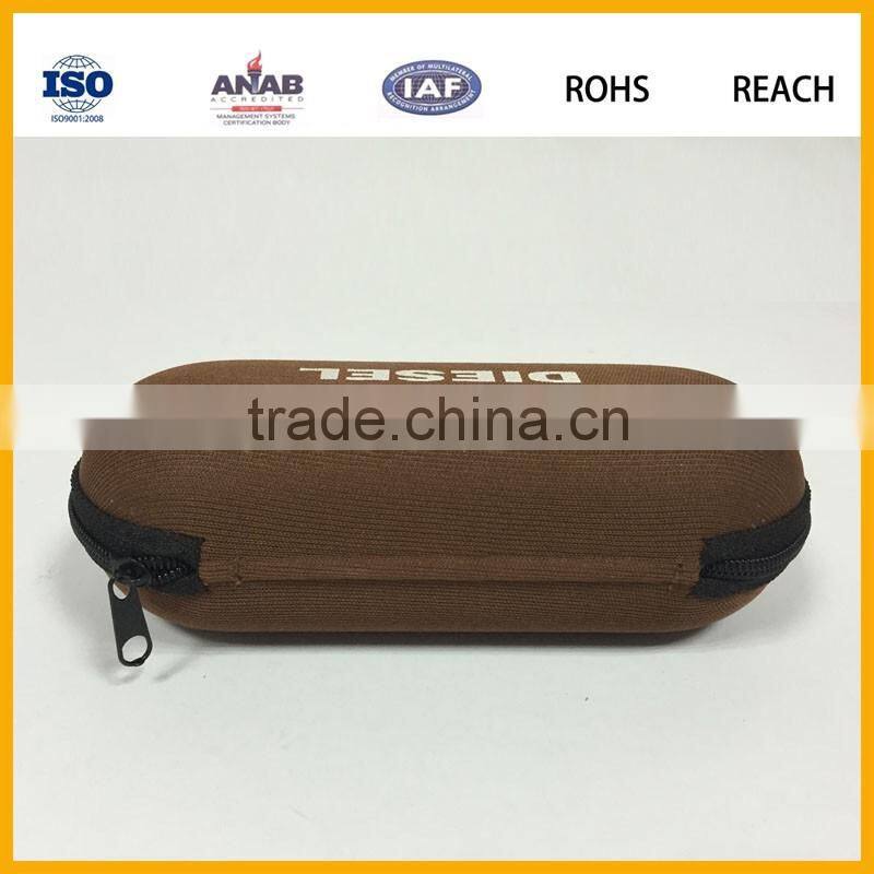 Personalized Cool 600D Hard Cheap Glasses Case with Zipper