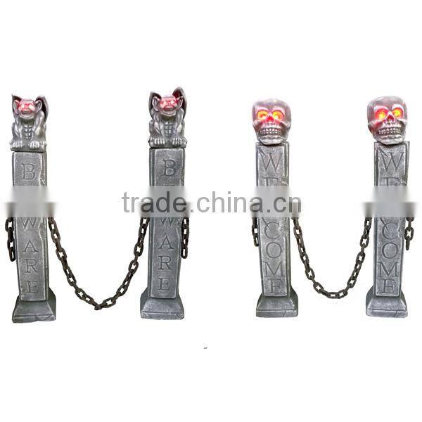 2016 hotsale Halloween decoration barrier with light up post