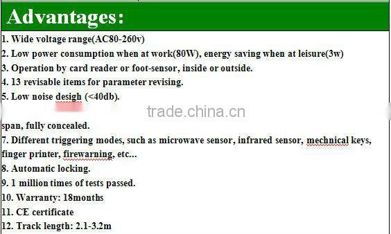 Economic unique automatics doors slide