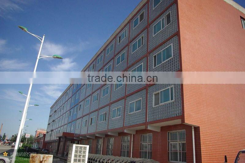 china supplier acid frosted side color glass block