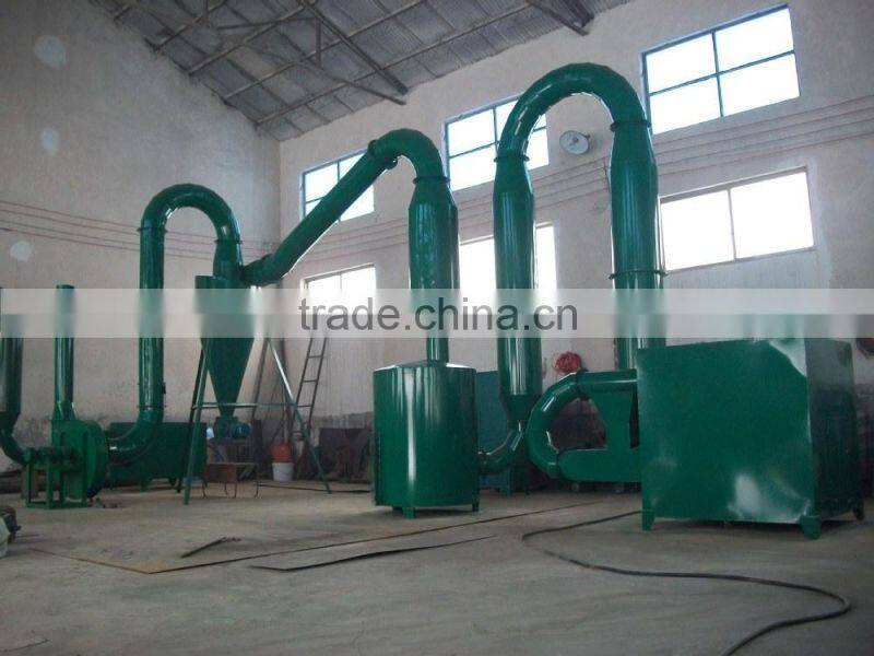 Air flow wood sawdust drying machine with air closed