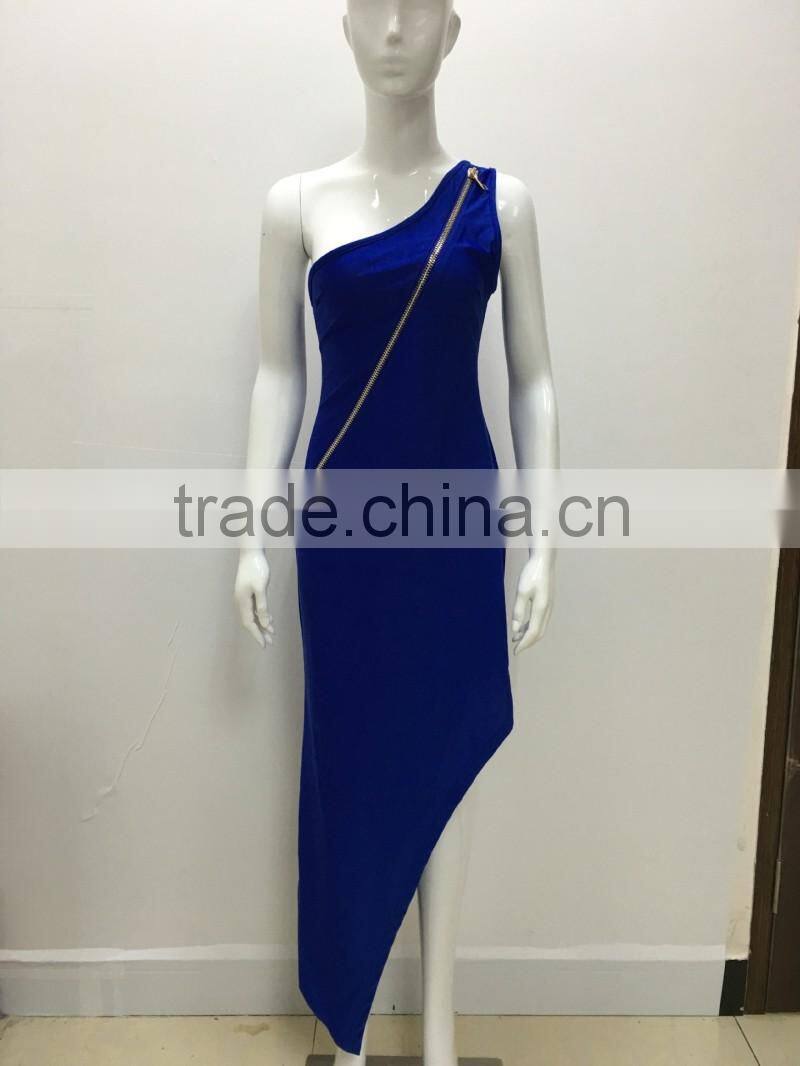 Bonvatt Women Backless High Stretch Fitness Mini Dress Long Zipper Back Tight Dresses for Wholesale