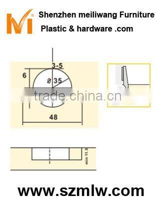0101 all steel concealed hinges