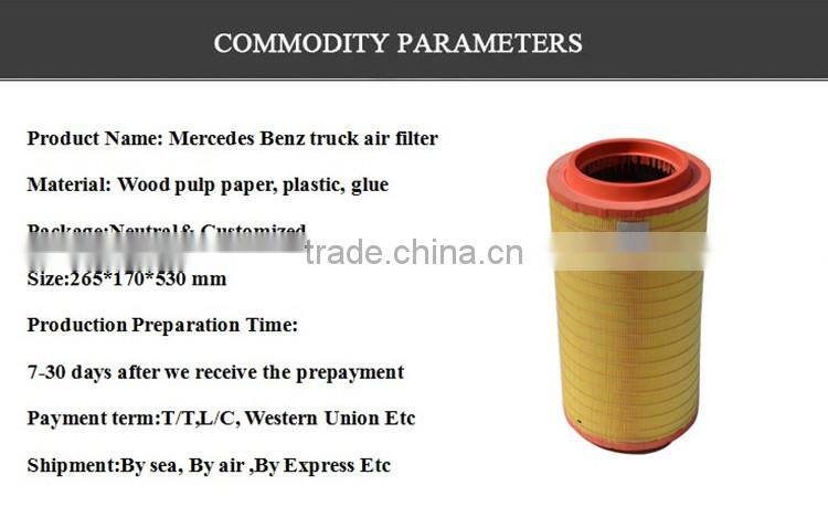 Africa Market hot sale truck parts air filters C271320/1