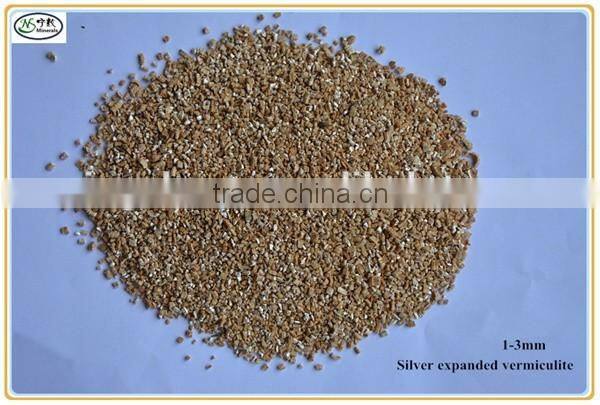 Bulk Expanded or unexpanded Silver Vermiculite for Board Fireproof 0.3-1mm