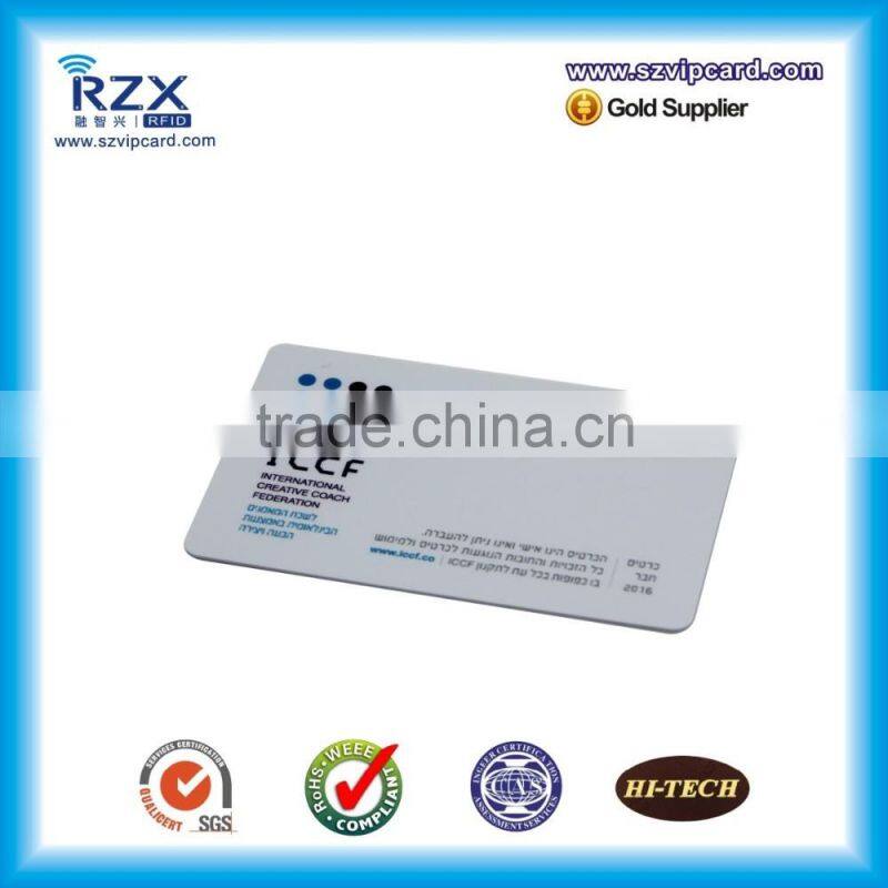 popular design plastic PVC business card with custom printing