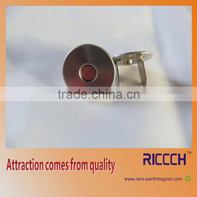 18mm Button MG Silver Handbag Bag Magnetic buckle