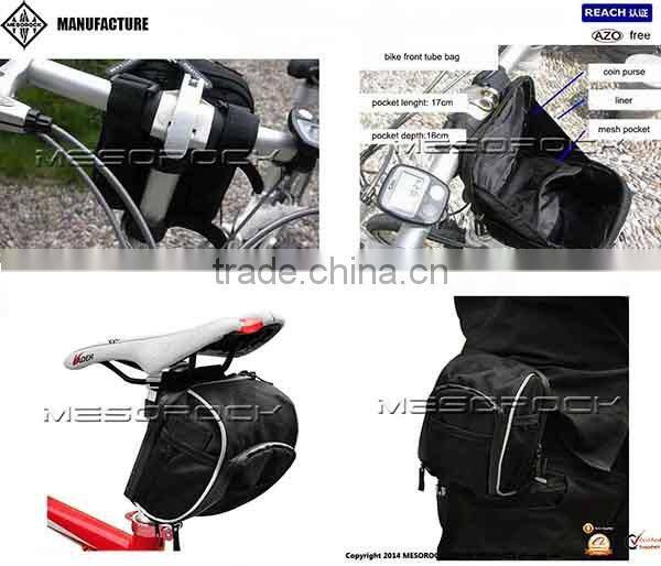 Bike Front Frame Tube Bag Outdoor Cycling Bicycle handlebar Pannier