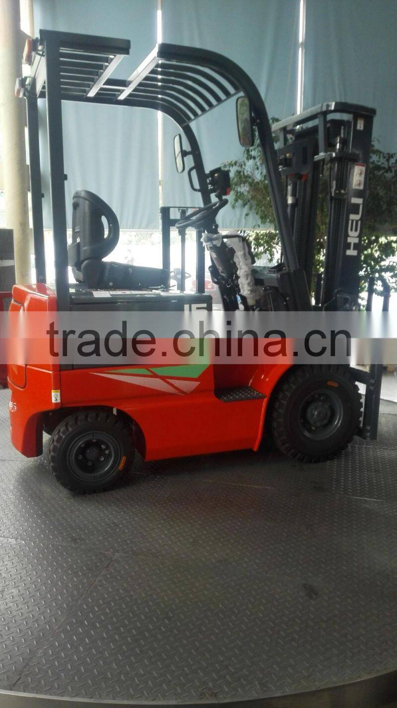 China Top1 Forklift Manufacturer Heli Brand with Safety and Braking safety device 1.5 ton electric forklift price