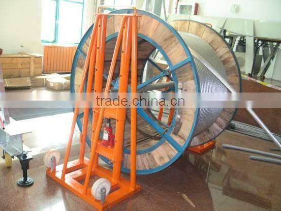 French Type Cable Reel/Stringing Equipment Cable Reel Stand/Plate Cable Reel Stand