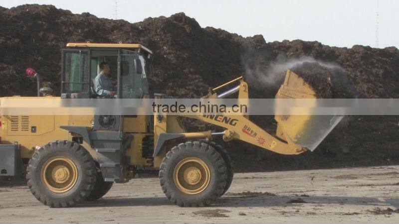 3 ton ZL30 compact wheeled loader (3000kg+C ummins engine+Joystick control+Electrolic control gear shift)