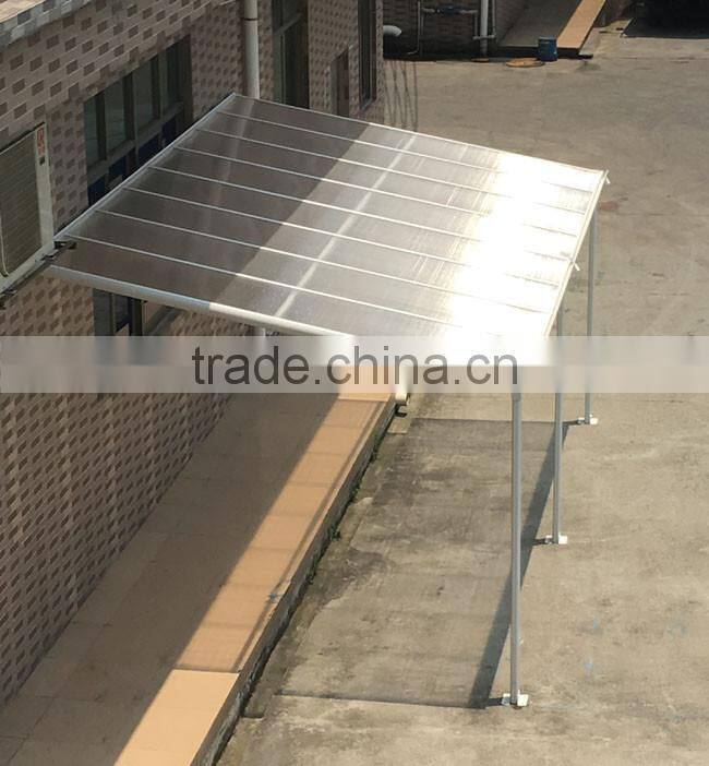 Sturdy aluminium polycarbonate patio cover, balcony canopy, outdoor patio covering