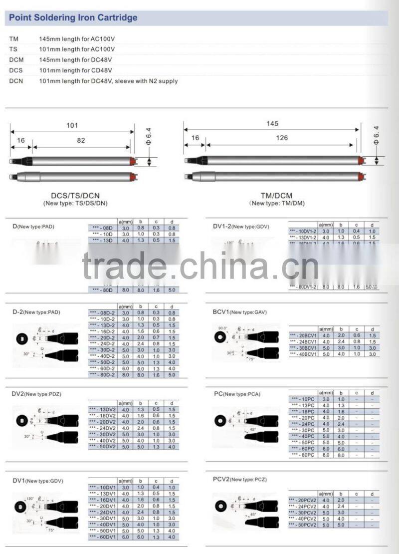 Apollo Seiko soldering robot tips,apollo soldering tips