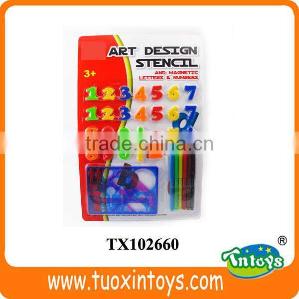 colorful magnetic plastic alphabet letters blocks (26 pcs)