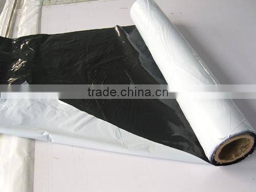 Agriculture PE Plastic black and white Mulch Film in Rolls