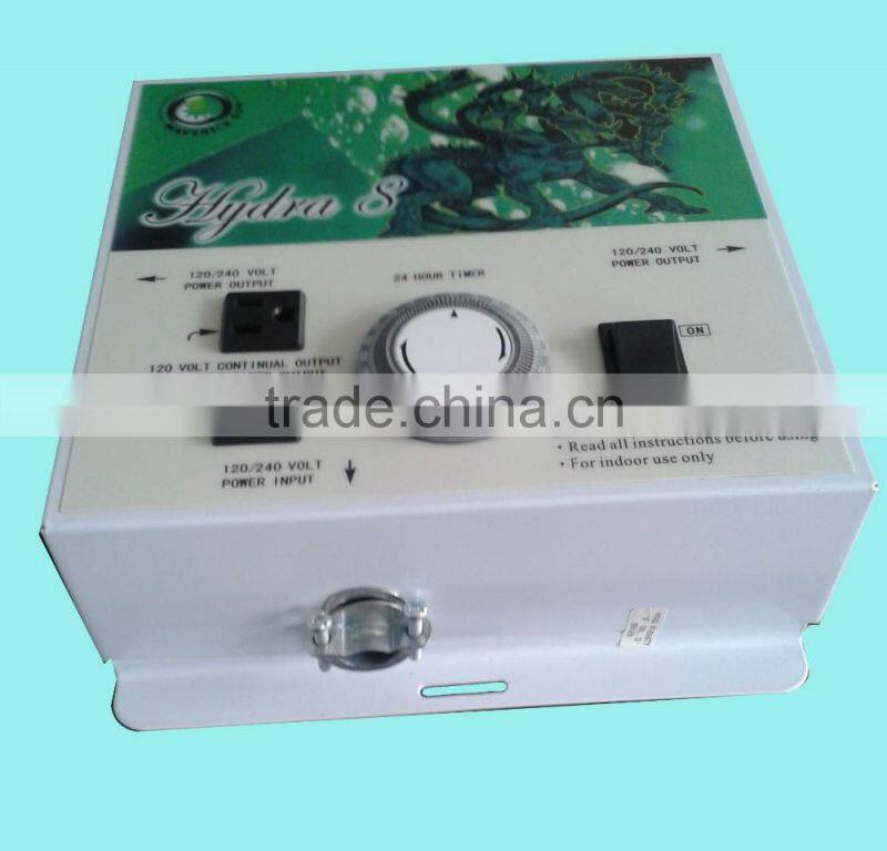 Hydroponic lighting system controller hydra 8 24 Hour Timer Switch / 24 hours mechanical timer / 24hrs grounded grow light timer