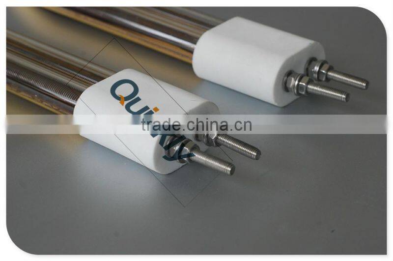 IR quartz gold-coated medium wave twin tubes,CE certificate