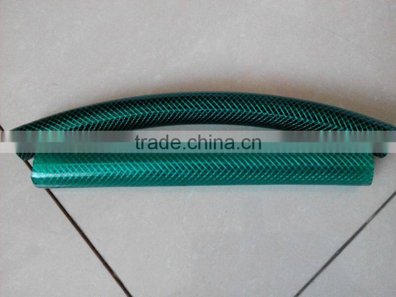 Green Braided Flexible PVC Hose Pipe for Water Air Oil Gases Reinforced