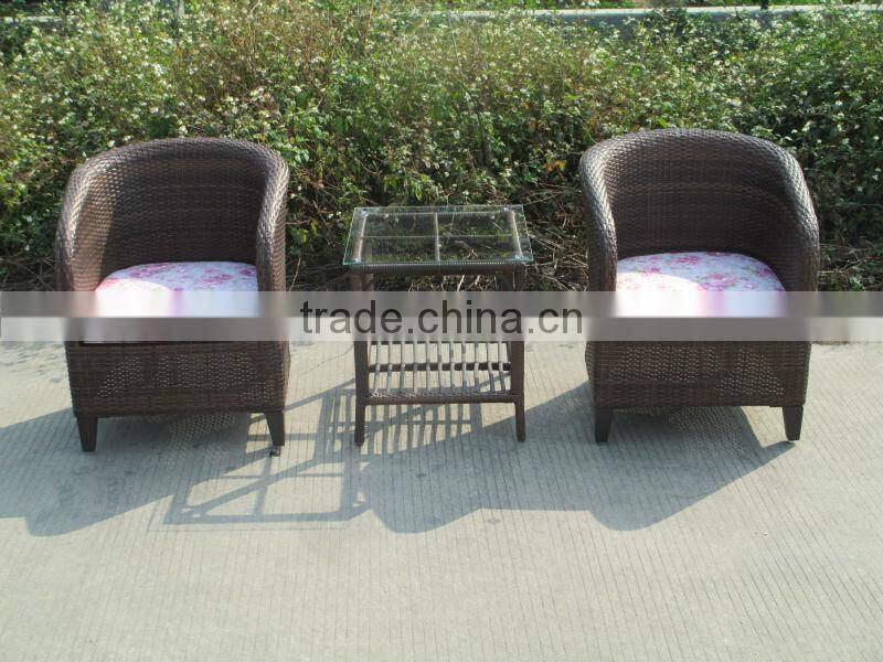 F-CF1020 Arabic style high loading quantity costa del so hotel rattan outdoor coffee set