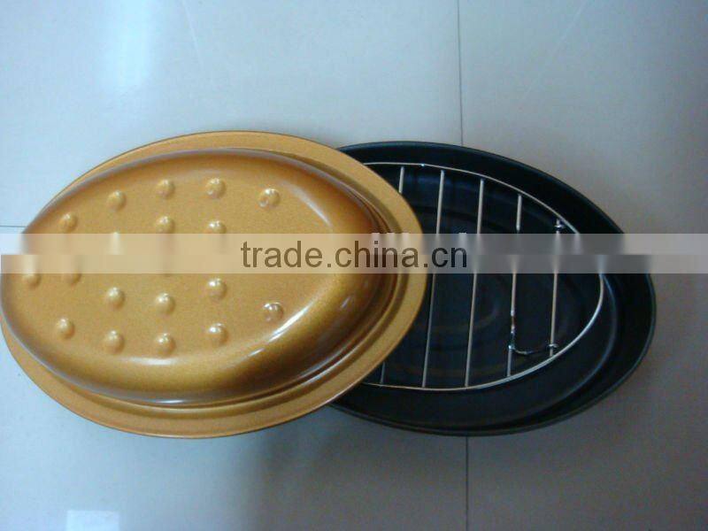 Non-stick oval roaster pot , baking pot,Non-stick pot set