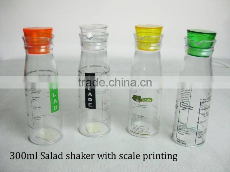 Plastic Salad Shaker Bottle ,Kitchen Salad Oil Shaker