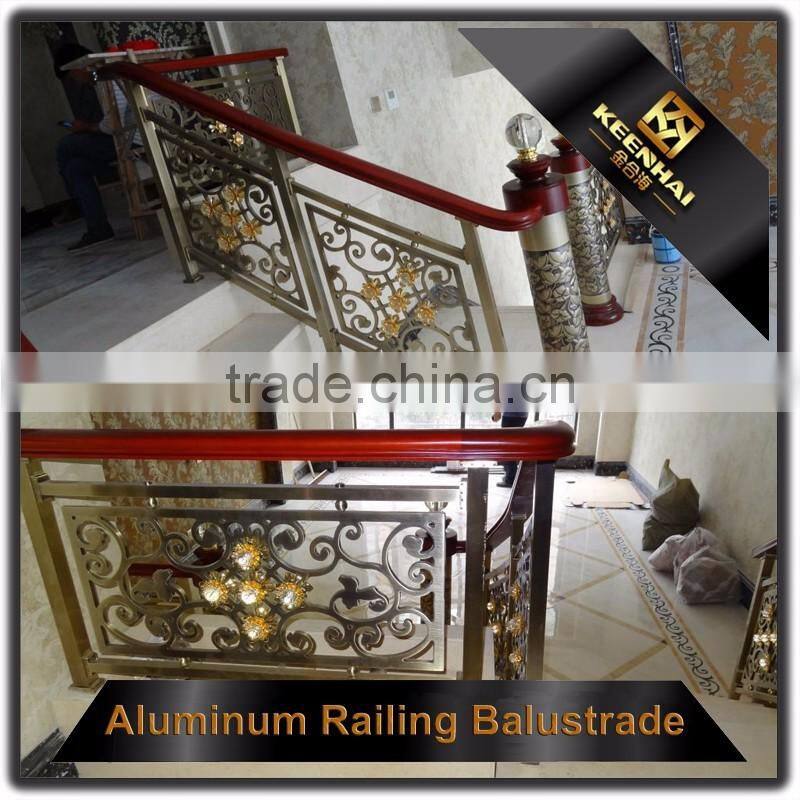 Indoor Decorative Aluminum Stairs Railing