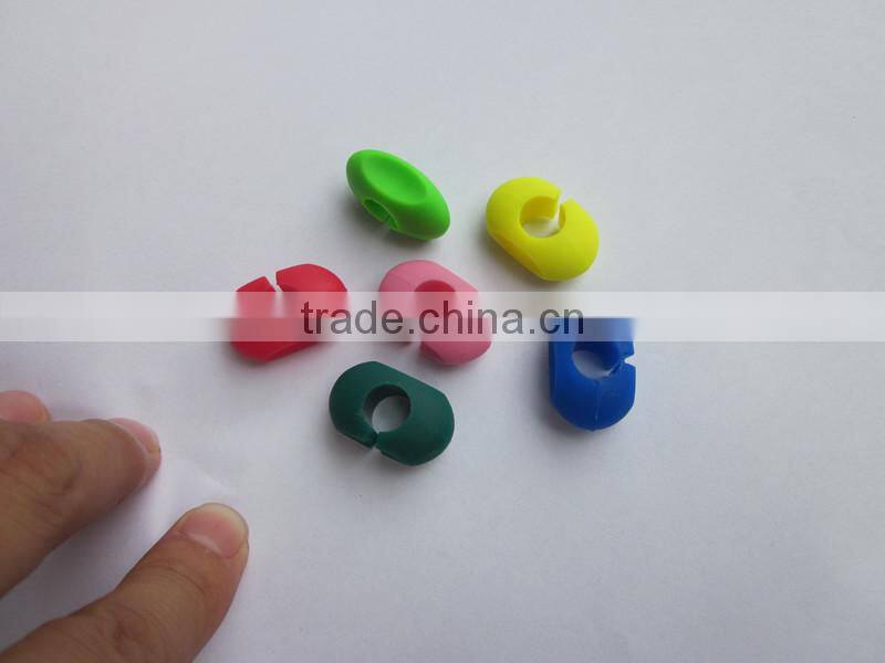 Wholesale 3D Designed FDA /LFGB Food Grade Glass Drink Cup Identifier Silicone Tea Cup Party Glass Marker