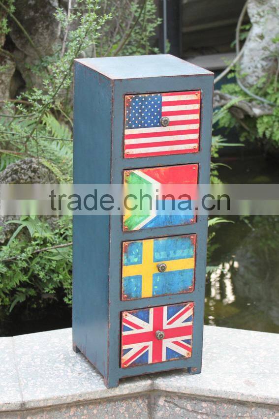 2015 American style cabinet, antique wooden cabinet for home decoration