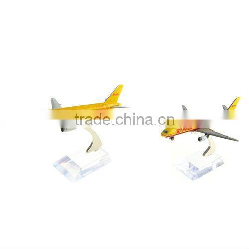 DHL Metal Airplane Model B757 for decoration