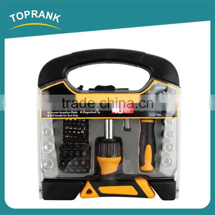 Best price 48pcs T type handle ratchet screwdriver set