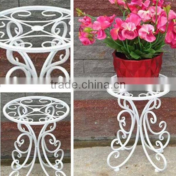 European Style Metal Garden Flower Display Shelf