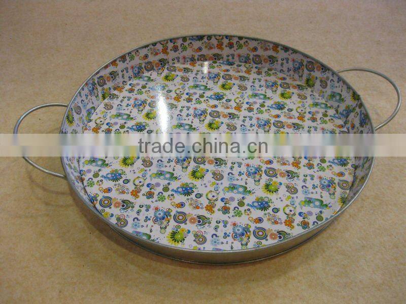2015 high quality tin barware serving tray