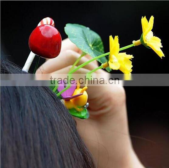 wholesale hair accessories head long grass Bean sprouts hairpin