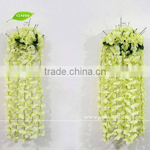 GNW FLV05 artificial wisteria flower wholesale on market for wedding decoration