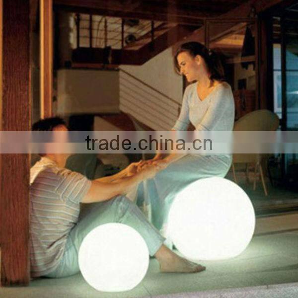 Led furniture/led flat ball light/garden plastic ball lamp