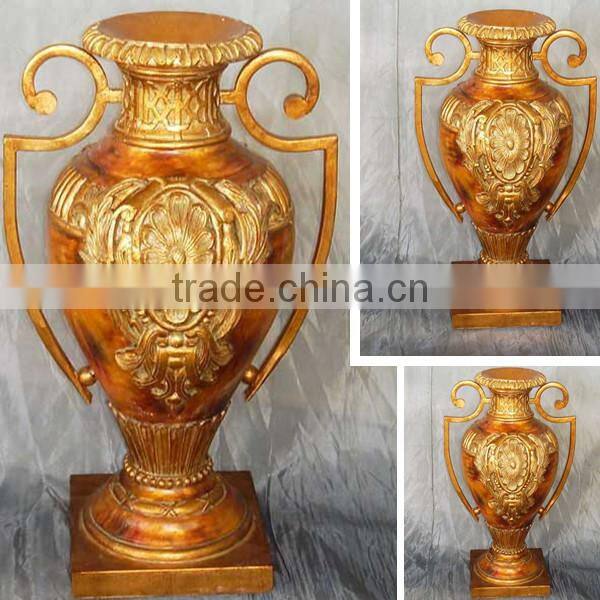 MV-5300-01 Antique gold vase with ears in different sizes