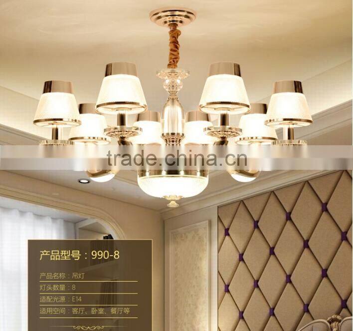 M990 Momoda decorations European simple Crystal modern living room bedroom lighting chandelier pendant lamp