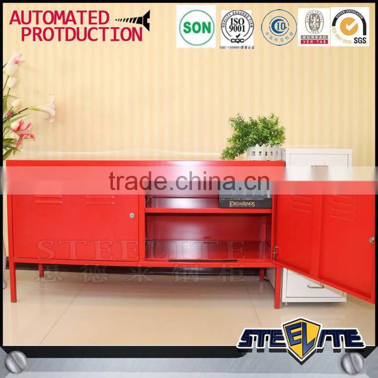 Popular in korean market metal ps storage cabinet steel wardrobe with tv cabinet