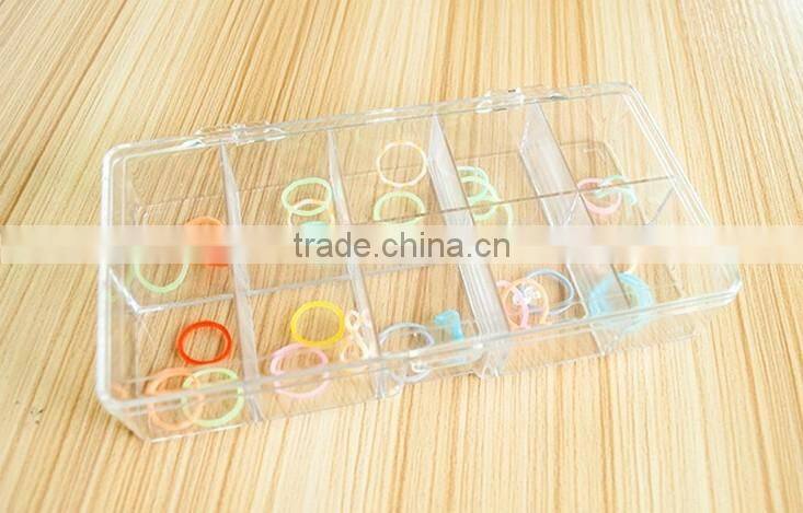 10 slots High Transparency Clear Plastic Divider Storage Box Beads Display Box