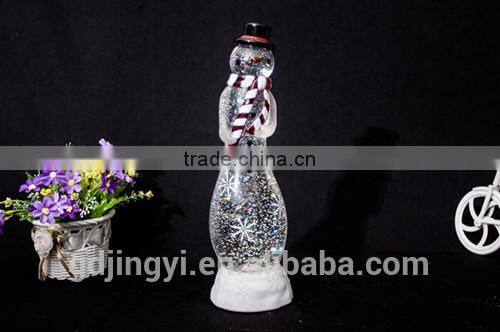 PVC big transparent and black hat of snowman for table decoration