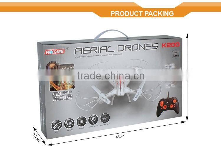 2.4G 4CH Gyroscope with 480P Pixel Camera 2G Memory Card UAV Quadcopter Drone Camera Air Selfie Drone