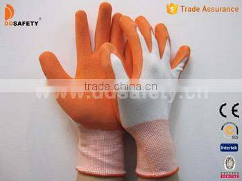 Comfort Nylon With Black Natural Latex Safety Gloves